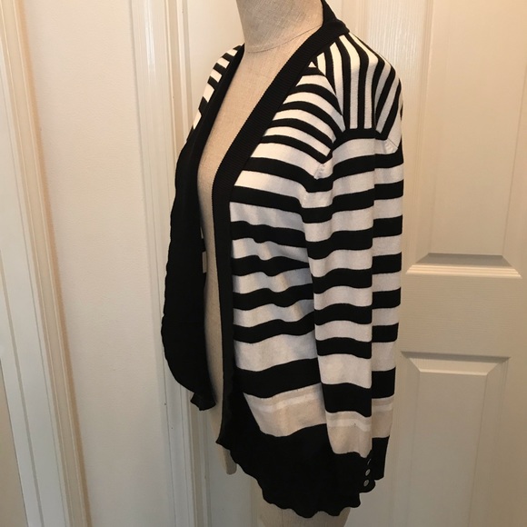 WHBM open cardigan with stripes - Picture 3 of 12